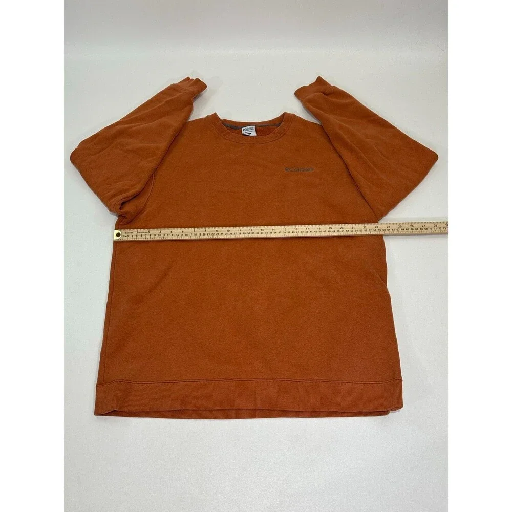 Columbia Men's Long Sleeve Sweater, Orange, Size XL‎